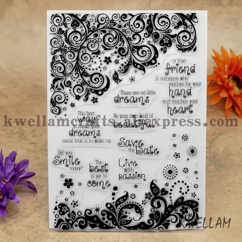 Сны Смайлик Сердце сохранить дату скрапбукинга DIY фото карты счет резиновый