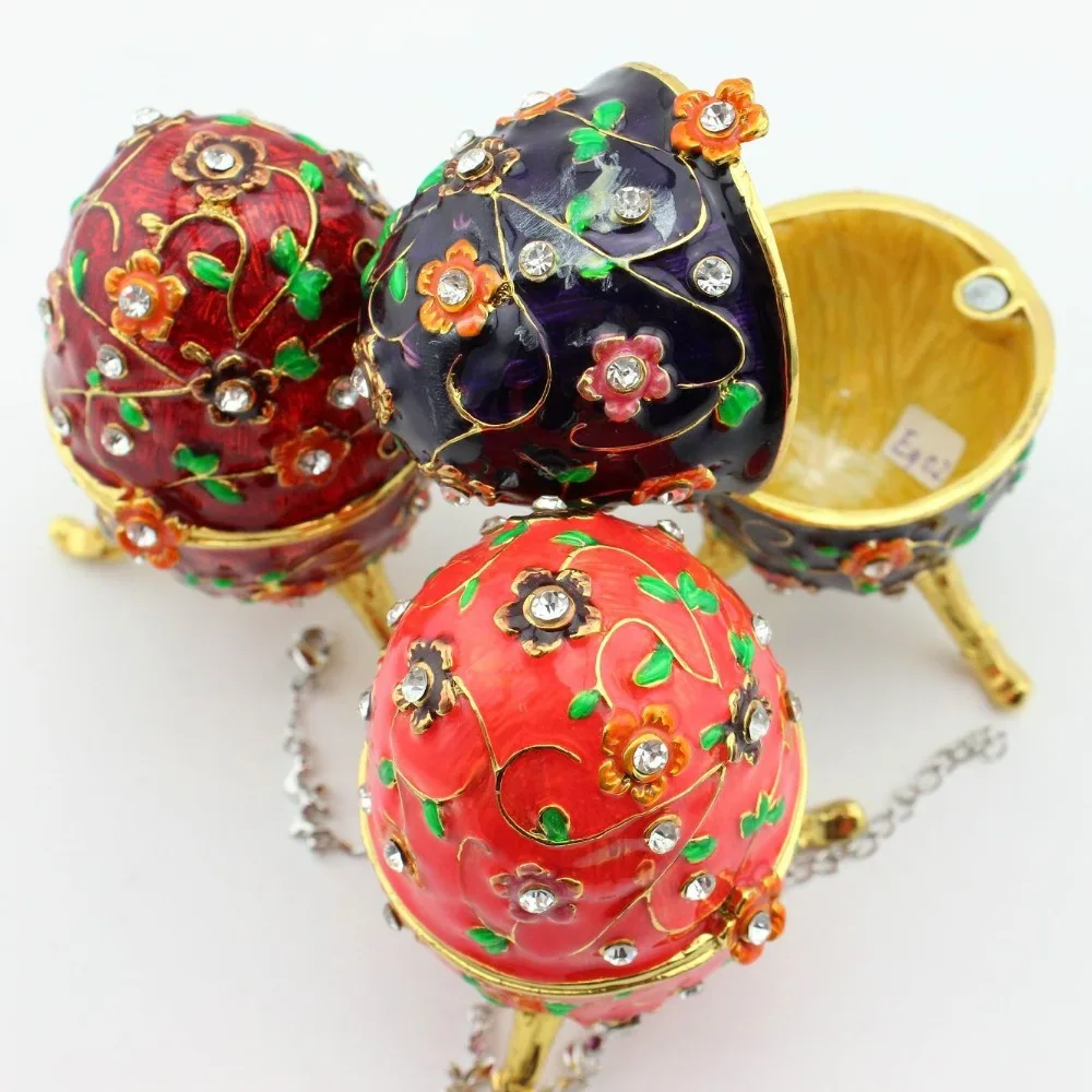 Яйцо коробка Подарочная коробка-яйцо для ювелирных изделий Элегантный яйцо