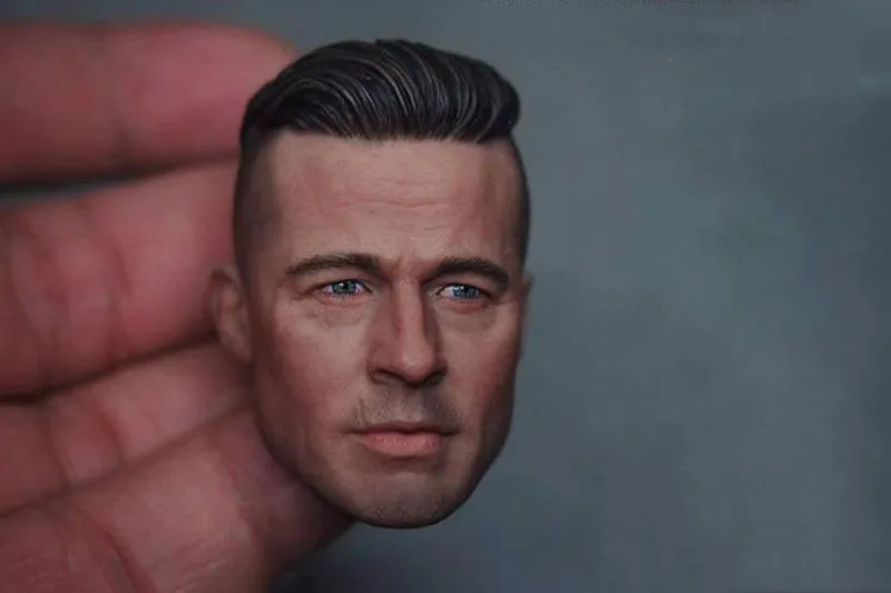 Брэд Питт 1/6 масштаб мужской головы скульптуры модель игрушки человек голова