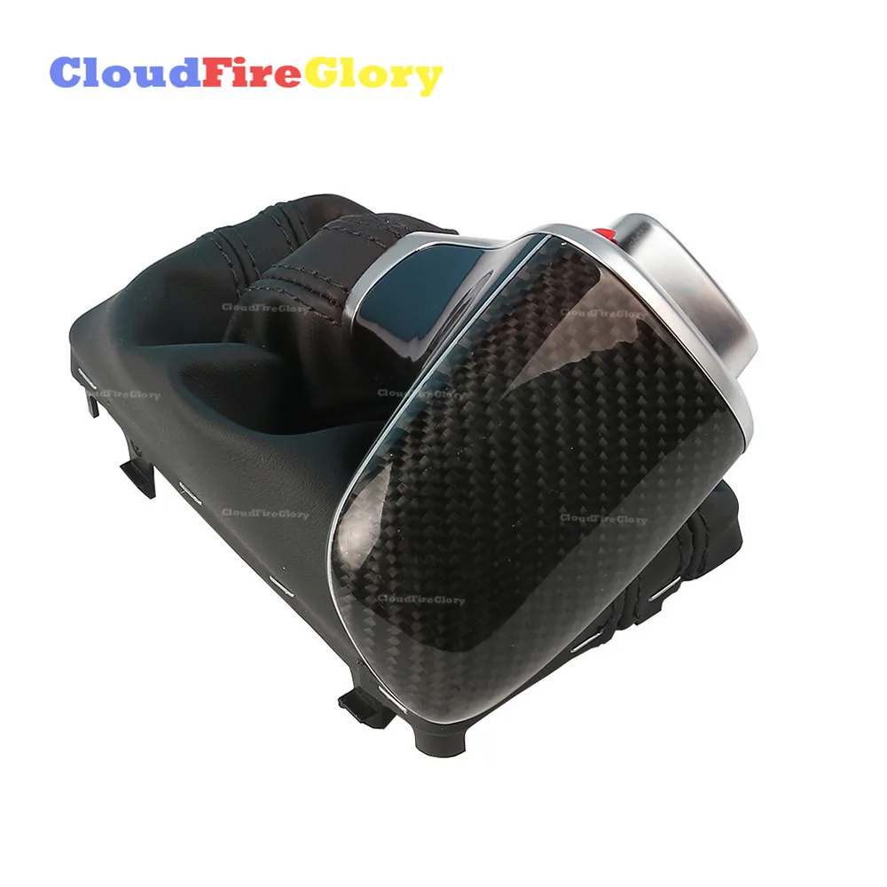 CloudFireGlory для Audi A6 C7 A7 2012- ручка переключения передач из углеродного волокна автоматическая с кожаной загрузкой на LHD ТОЛЬКО 4GD713139A