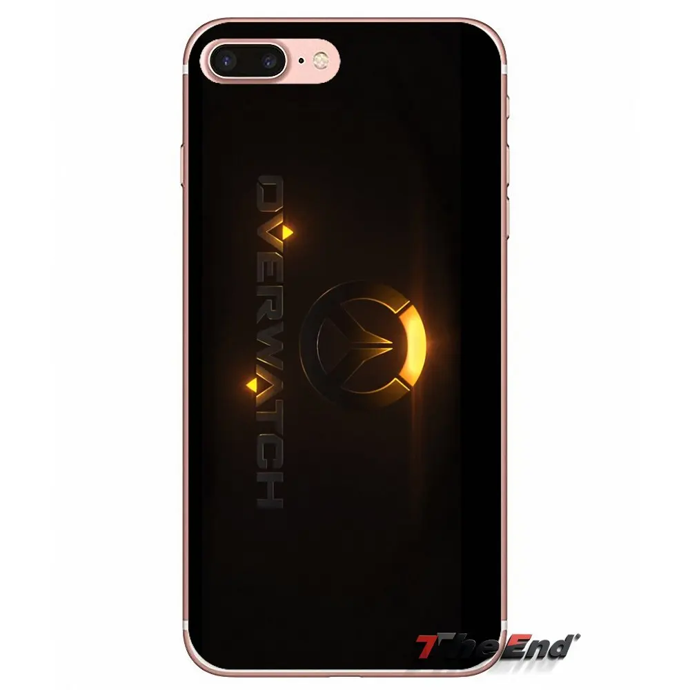 OW логотип Overwatch игра для iPhone X 4 4S 5 5S 5C SE 6 6S 7 8 Plus Samsung Galaxy J1 J3 J5 J7 A3 A5 2016 2017 силиконовый