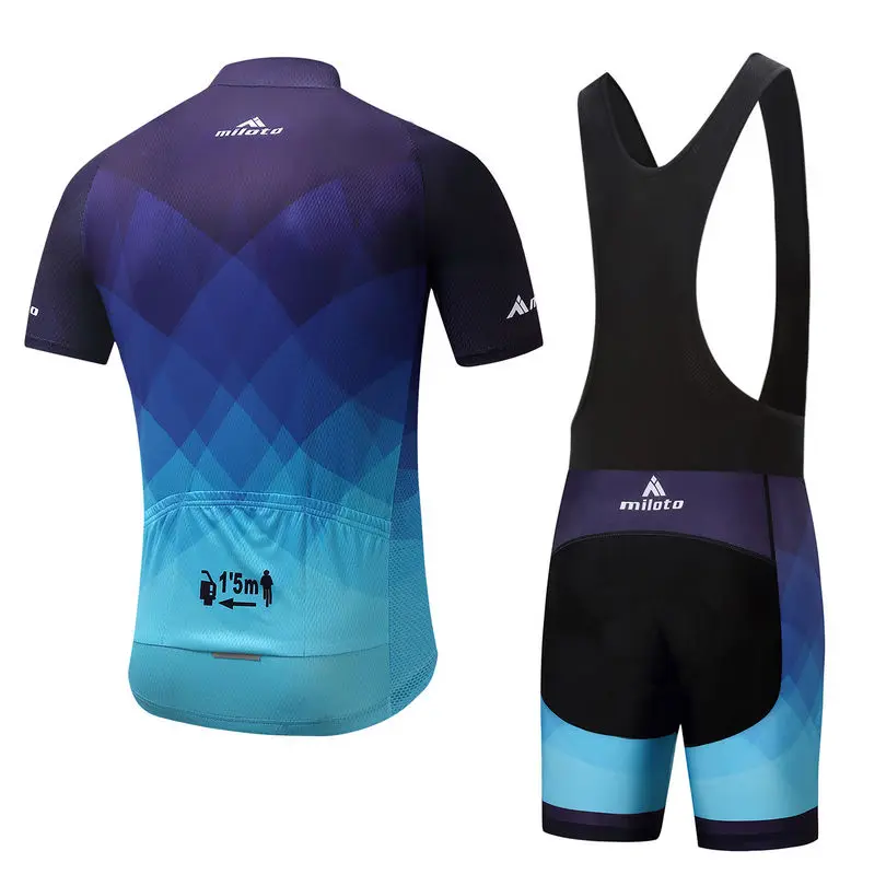 MILOTO Team комплект летней одежды для езды на велосипеде мужчин Ropa Ciclismo велосипедные
