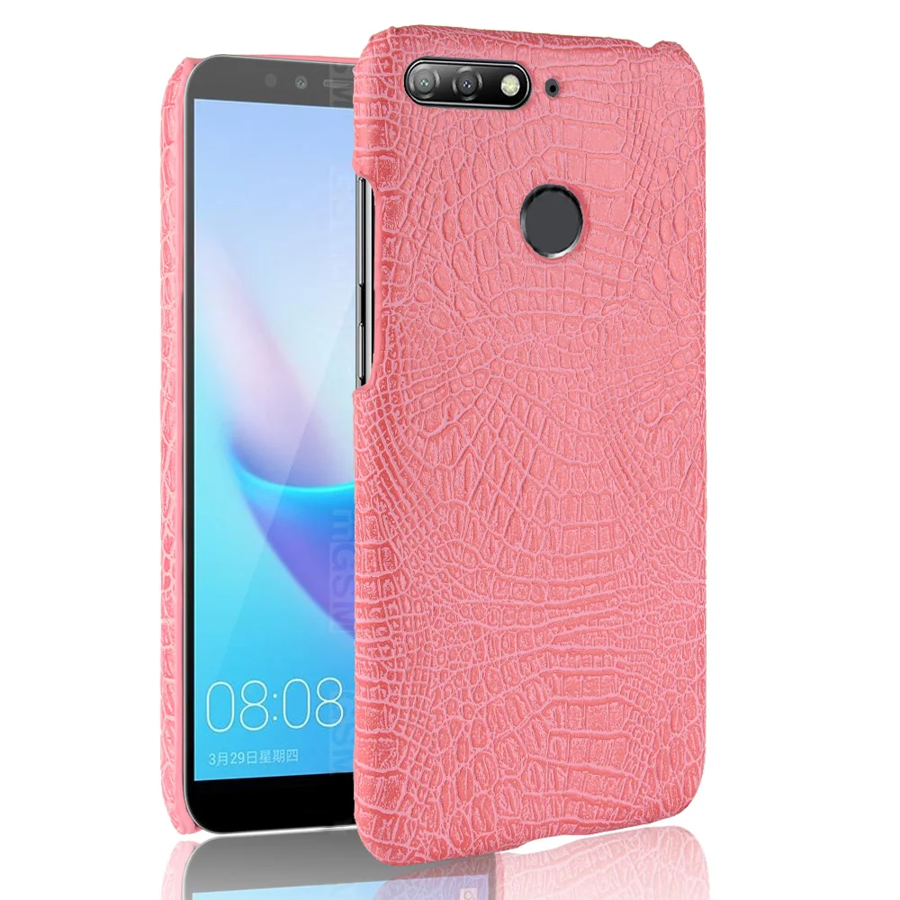 Роскошный чехол из крокодиловой кожи для huawei Honor 7A с рисунком противоударный