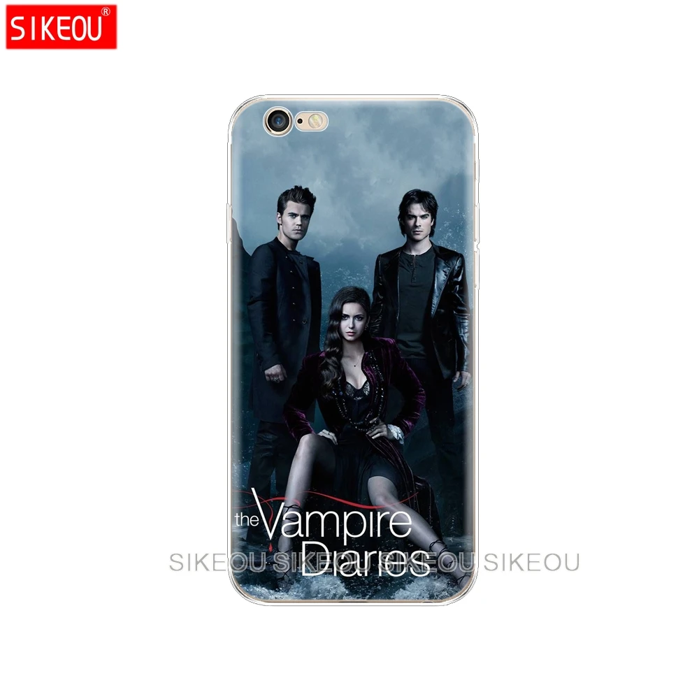 Silicon Cover Phone Case For Iphone 6 X 8 7 6s 5 5s SE 2020 Plus 10 XR XS 11 Pro Max the Vampire Diaries | Мобильные телефоны и