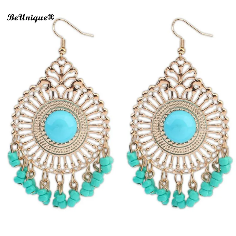 2017 Ретро полые серьги с кисточками большие роскошные королевские ювелирный