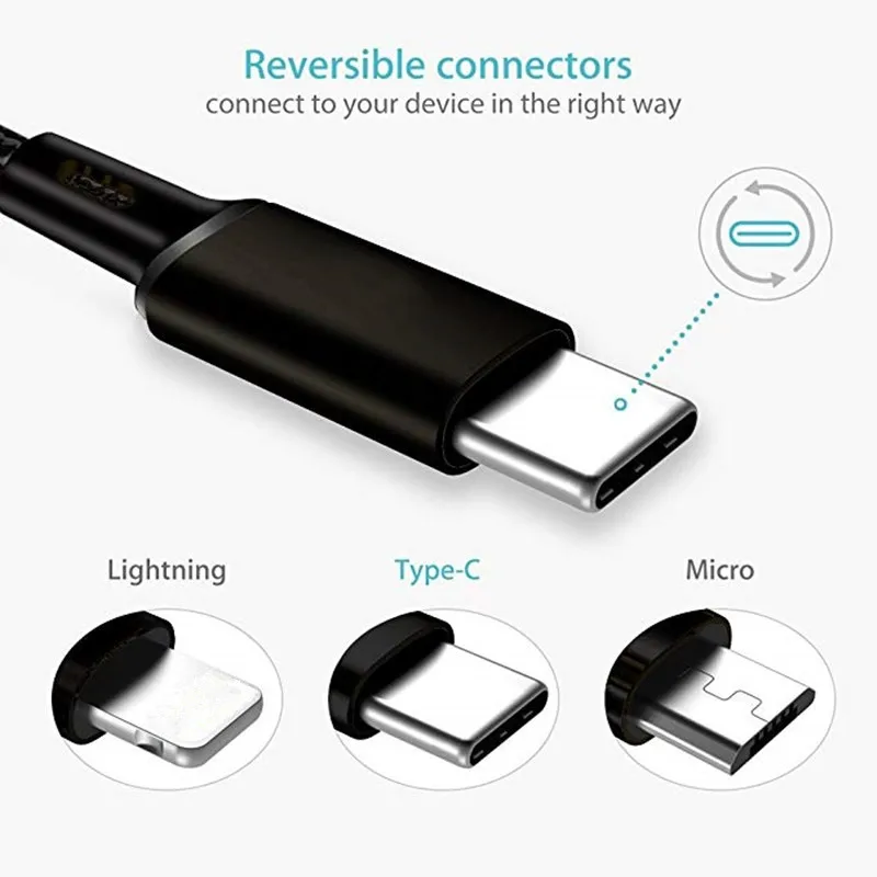 Кабель USB Type C для быстрой зарядки Samsung S10 S9 USBC кабель c One Plus 5 6 6t Xiaomi Mi 9 8 Redmi note 7