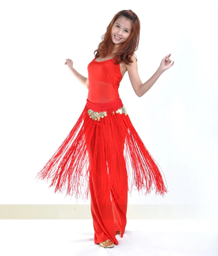 Пояс для танца живота с кисточками 9 цветов|belt coins|hip scarfdance belt |