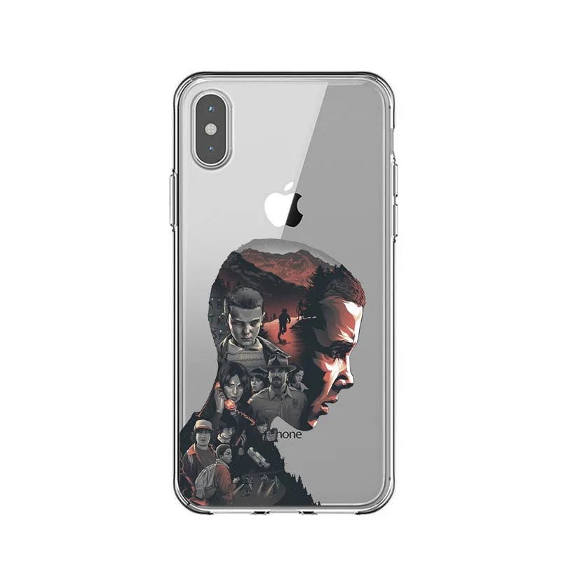 TPU Stranger things Сезон 3 чехол для телефона для iPhone X XR XS MAX 6 7 8 plus 5 5S 6s SE 11 Pro Max прозрачный мягкий силиконовый черный чехол - Цвет: TPU