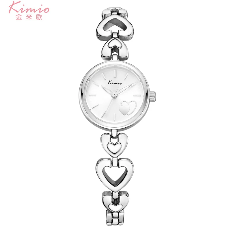 KIMIO Reloj Mujer модные сталь браслет наручные часы женские кварцевые леди водостойкий