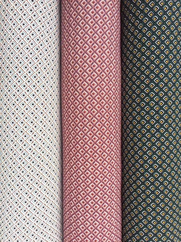 145 см ширина композитная цветочная ткань геометрический узор для юбки костюм