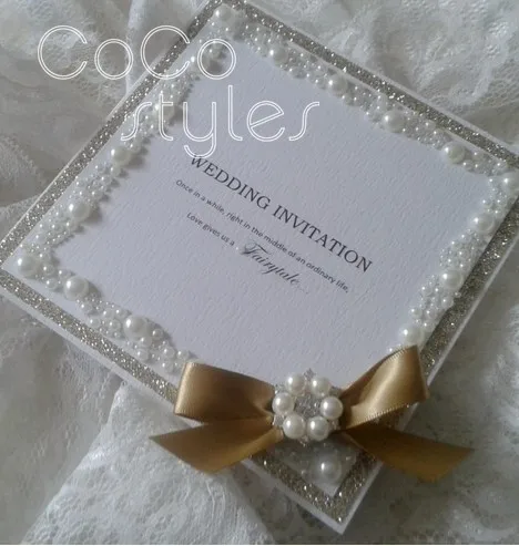 Cocostyles Персонализированные супер Роскошные foiling печать жемчужная рамка