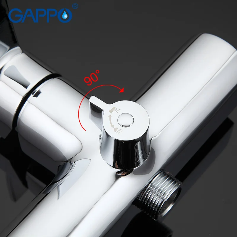 GAPPO смеситель для ванной комнаты настенный латунный Смеситель ванны раковины
