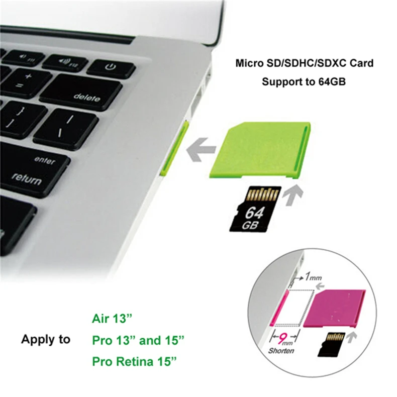 Карта MicroSD адаптер DoSeen Disk Nifty MiniDrive адаптер 64MB 128MB 256MB 512MB 1GB 2GB tf-карта+ Microsd в sd-карты адаптеры