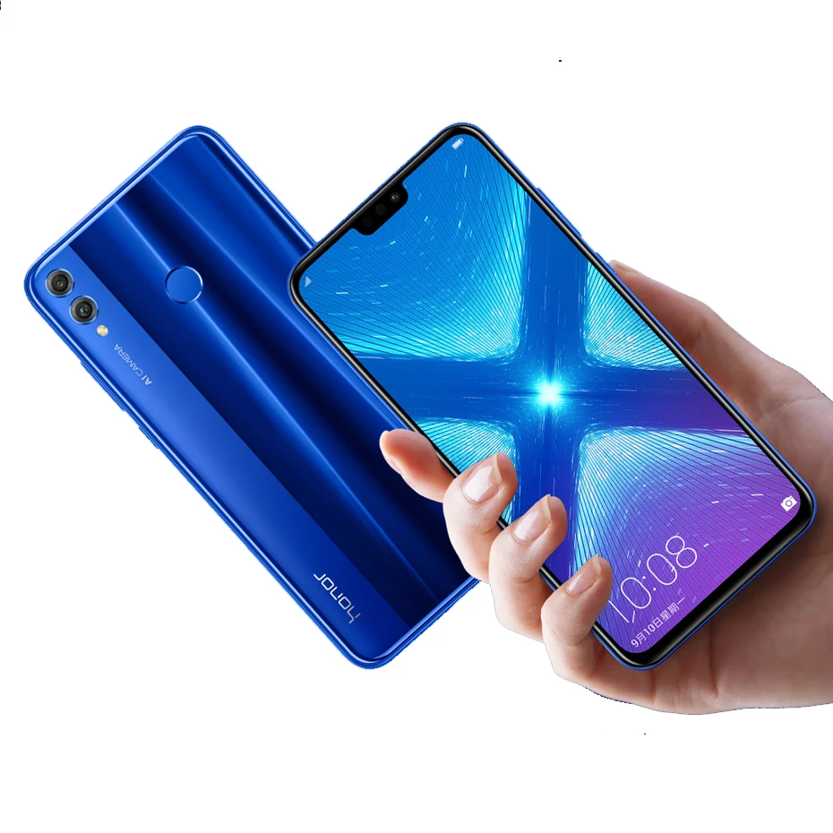 Мобильный телефон HONOR 8X с глобальной прошивкой Android 8 1 4G LTE смартфон 4 Гб ОЗУ 64 ПЗУ 6 5