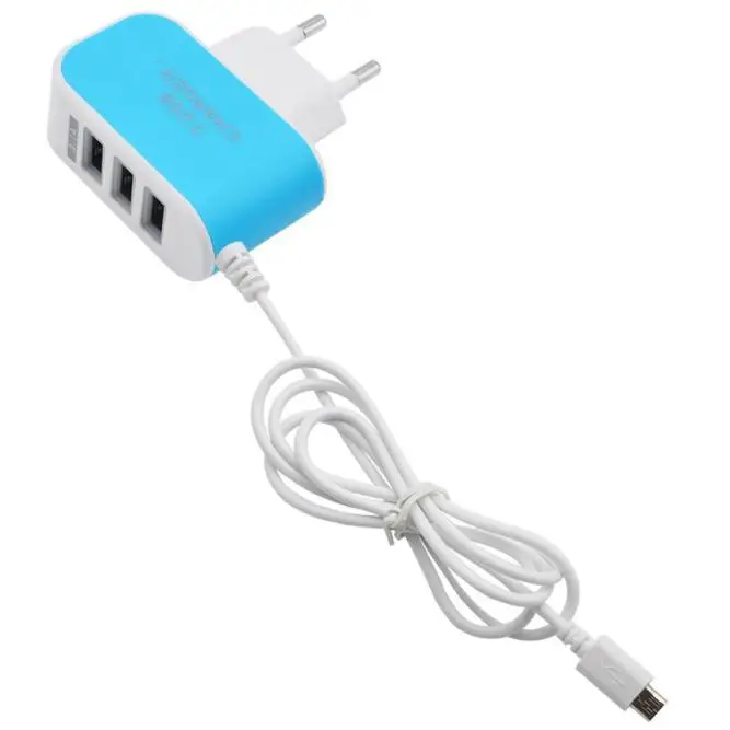 3.1A 3 в 1 USB порт настенный домашний дорожный адаптер переменного тока зарядное