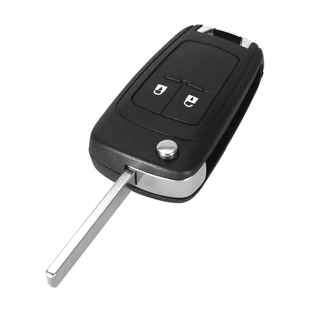 Two Buttons KEYYOU 2/3 кнопки Складной автомобильный ключ оболочки дистанционного флип Брелок чехол для Opel Vauxhall Astra H Insignia J Vectra C Corsa D Zafira G - Number of Buttons: Two Buttons