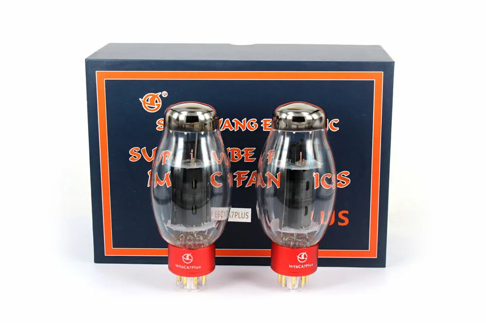 Комплект из 2 предметов новинка SHUGUANG Tube WE6CA7 плюс ламповый заменить EL34 EL34B 6P3P 6V6 6L6