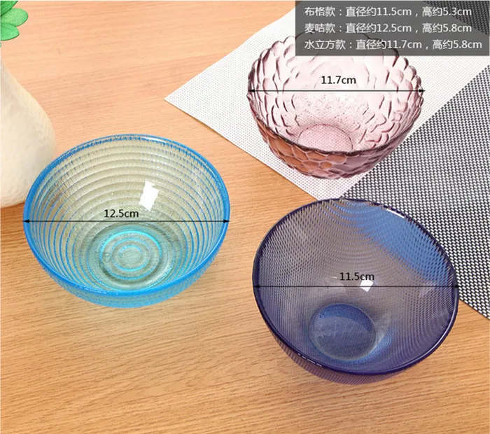 Алмазная прозрачная стеклянная чаша для фруктового салата наборы посуды пищевой