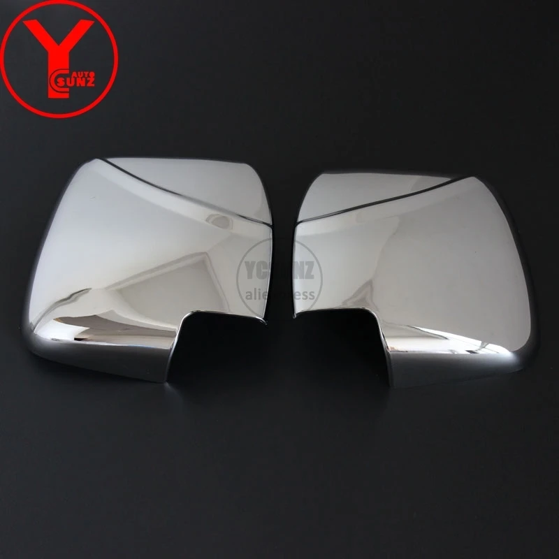 chrome without light YCSUNZ abs Хромированная светодиодная крышка зеркала заднего вида аксессуары для Противотуманные фары для Toyota Hiace Commuter 2005- 2008 2009 2010 2012 - Цвет: chrome without light