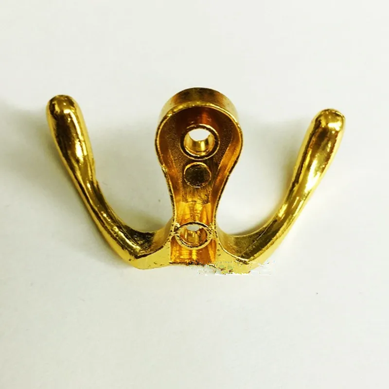 Стена дверь для ванной двойной зубец Вешалка крючок пальто горшок Крючки вешалки