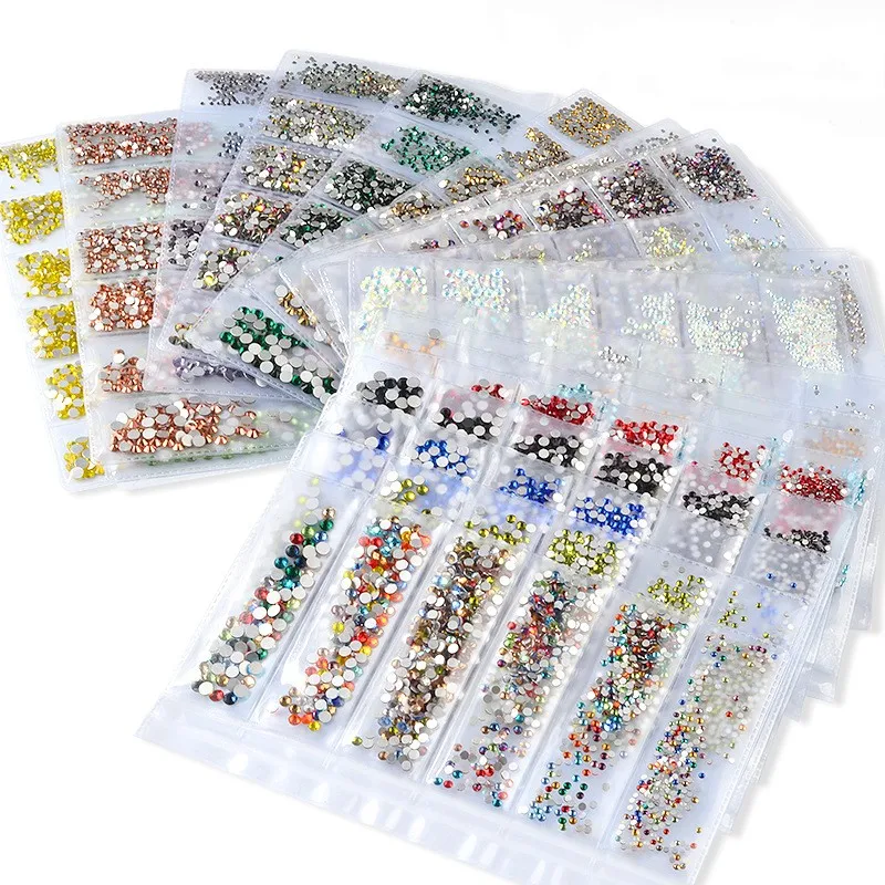 1400 шт./упак. разные размеры стеклянные стразы s SS4 SS16 Charms Стразы для фотографий