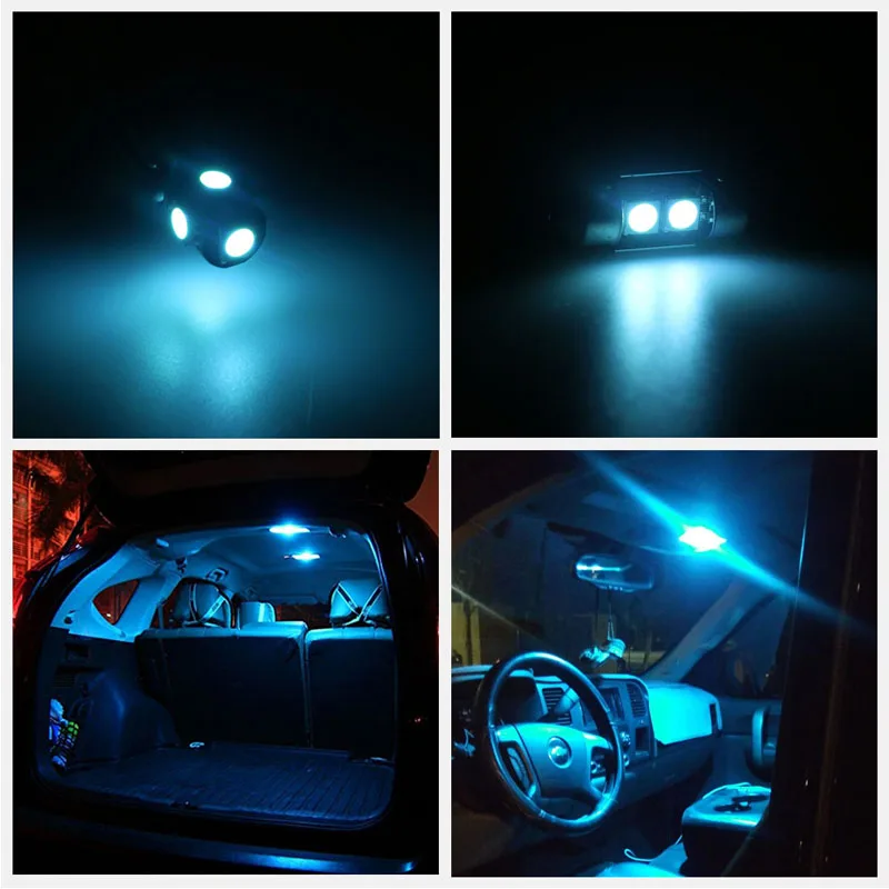 

9pcs Xenon White Car LED Light Bulbs Interior Package Kit For 2006-2010 Hyundai Sonata Map Dome Trunk License Plate Lamp