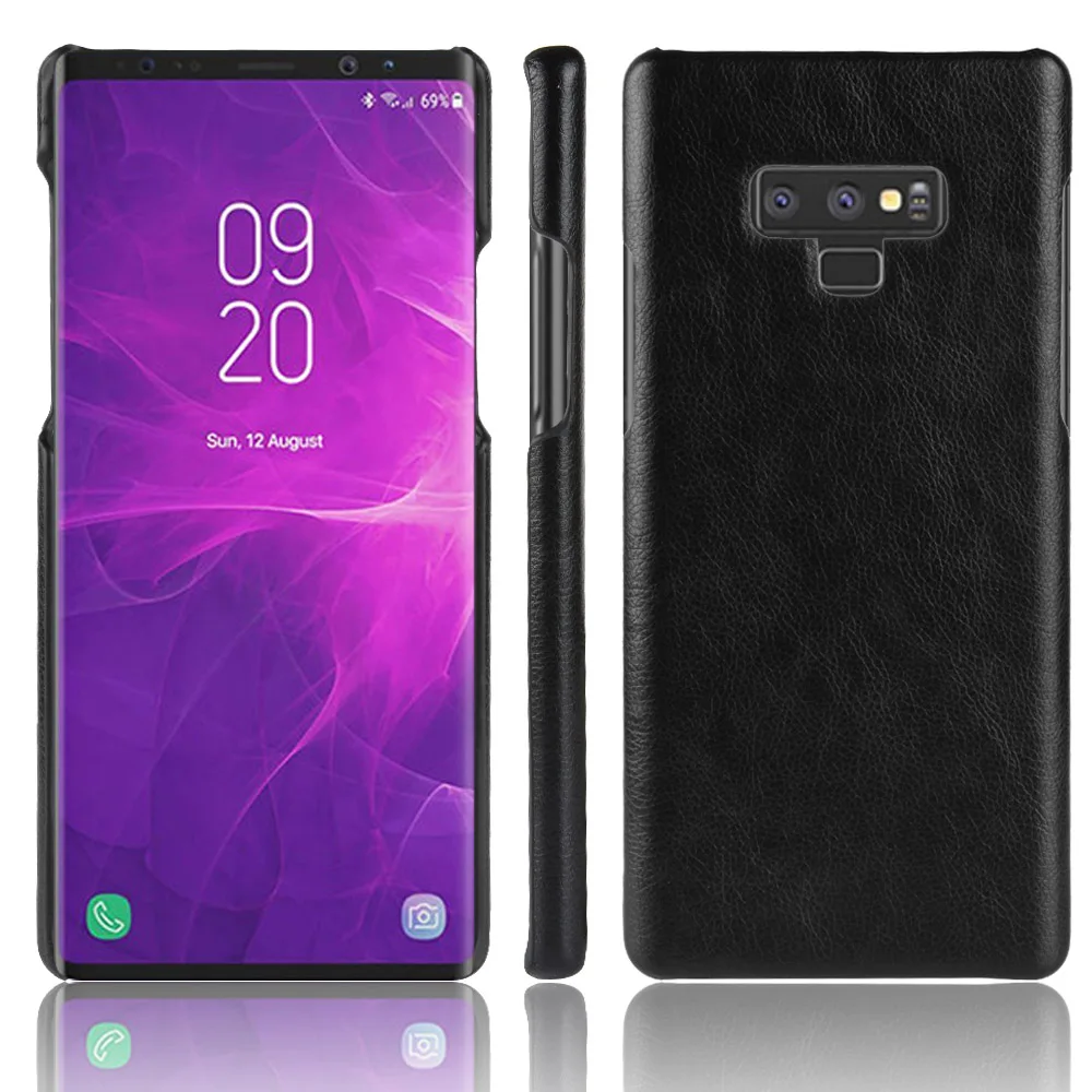 Чехол для Samsung Galaxy Note 9 Роскошный Жесткий чехол из искусственной кожи телефона Note9