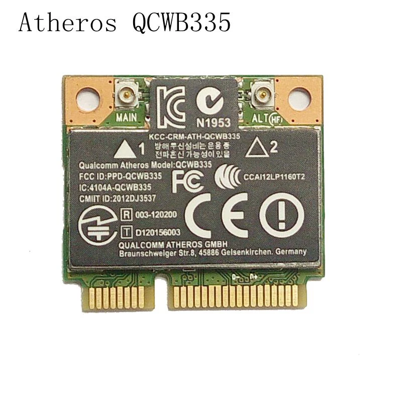 Atheros QCWB335 AR9565 802.11b/G/N Wi-Fi Bluetooth 4 0 Половина мини PCI-E беспроводная сетевая карта для Acer