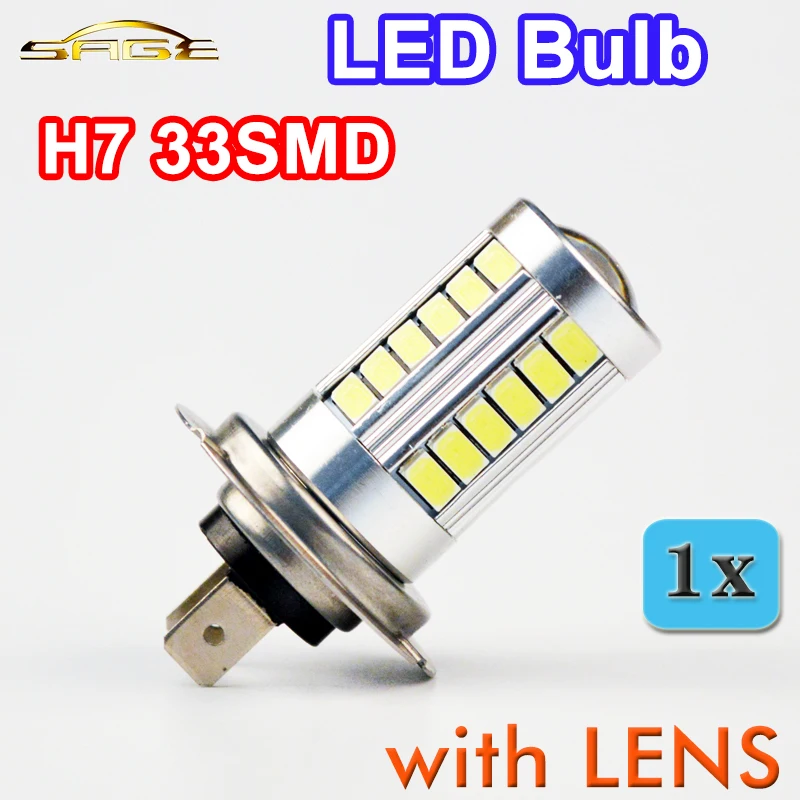 Flytop супер белая H4 H7 H8 H11 9005 9006 1156 1157 33SMD светодиодная Автомобильная