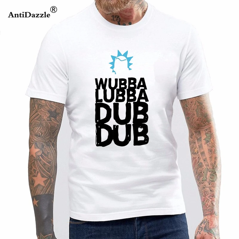 Antidazzle Новинка 2017 Рик и Морти Wubba Lubba Dub черная футболка Санчез Мужская