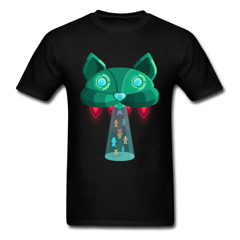 Футболка мужская летняя с рисунком НЛО инопланетянина кошки корабля|anime t shirt|designer