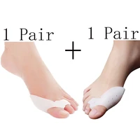 2pair new silicone toe separator pedicure tools gel straightener toe separators hallux valgus plantillas para los pies pedicura