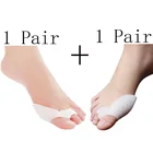 2 пары, силиконовый выпрямитель для пальцев ног, сепаратор пальцев ног дюйма