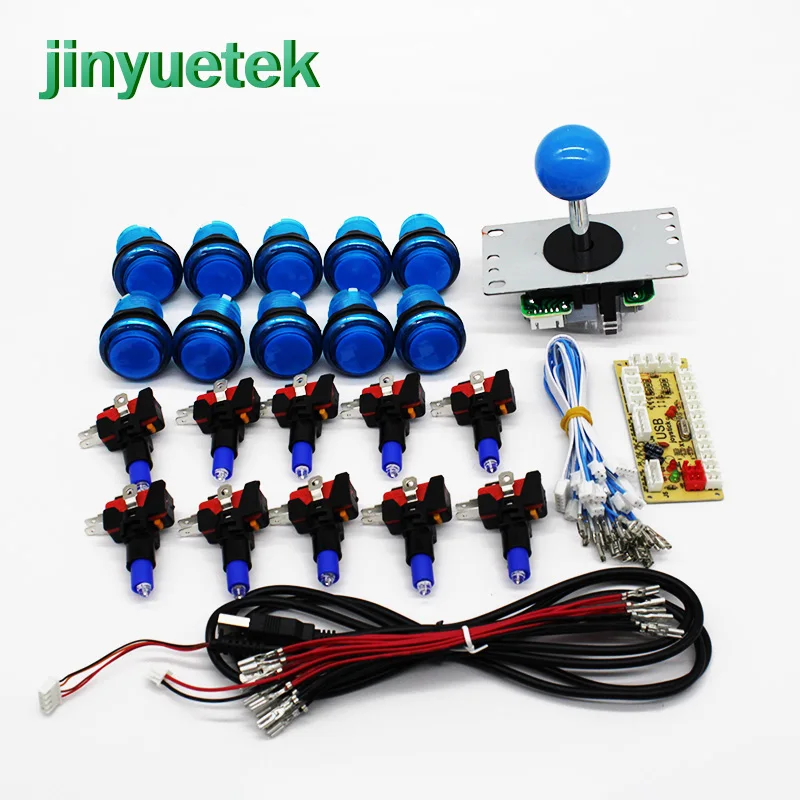 Аркадный джойстик DIY Kit Нулевая задержка Игровой Набор для творчества, usb-датчик для ПК Джойстик Sanwa+ sunway Кнопка шкаф с выдвижными полками для Mame
