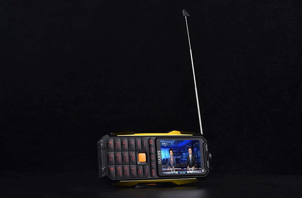 Оригинальная сервопривод X7 3 sim-карты 2," антенна аналоговый ТВ Телефон изменение голоса лазерный фонарик Банк питания русская клавиатура Сотовый телефон