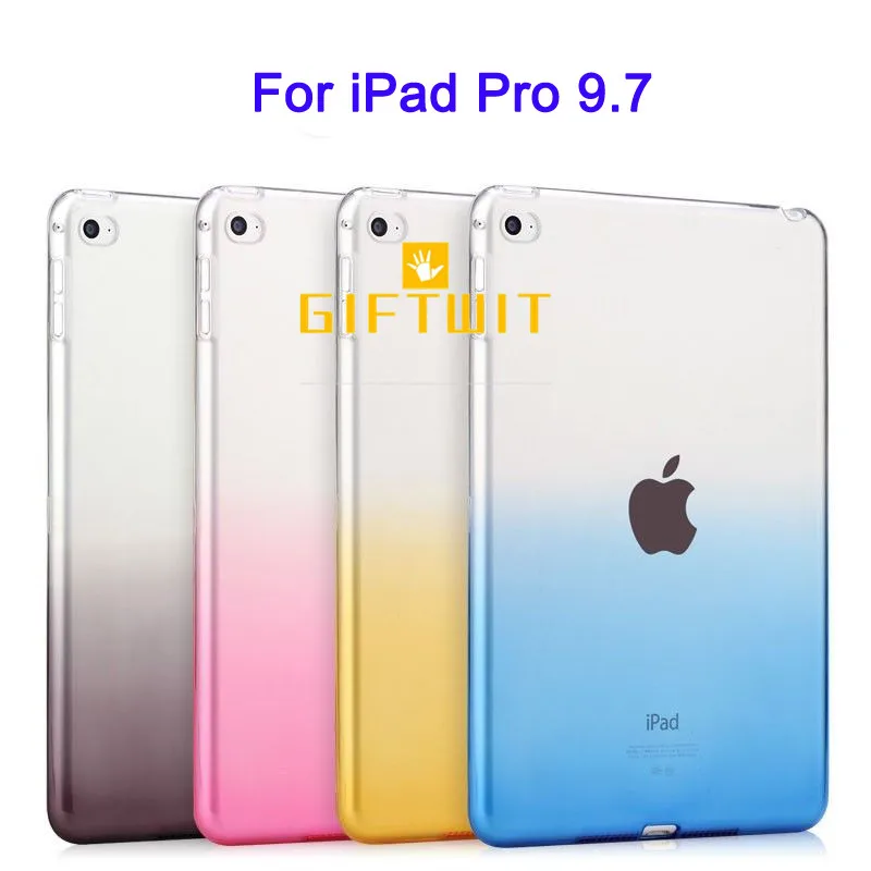 Для iPad Pro 9 7 дюймовый чехол прозрачный градиентный ТПУ ультра тонкий гибкий