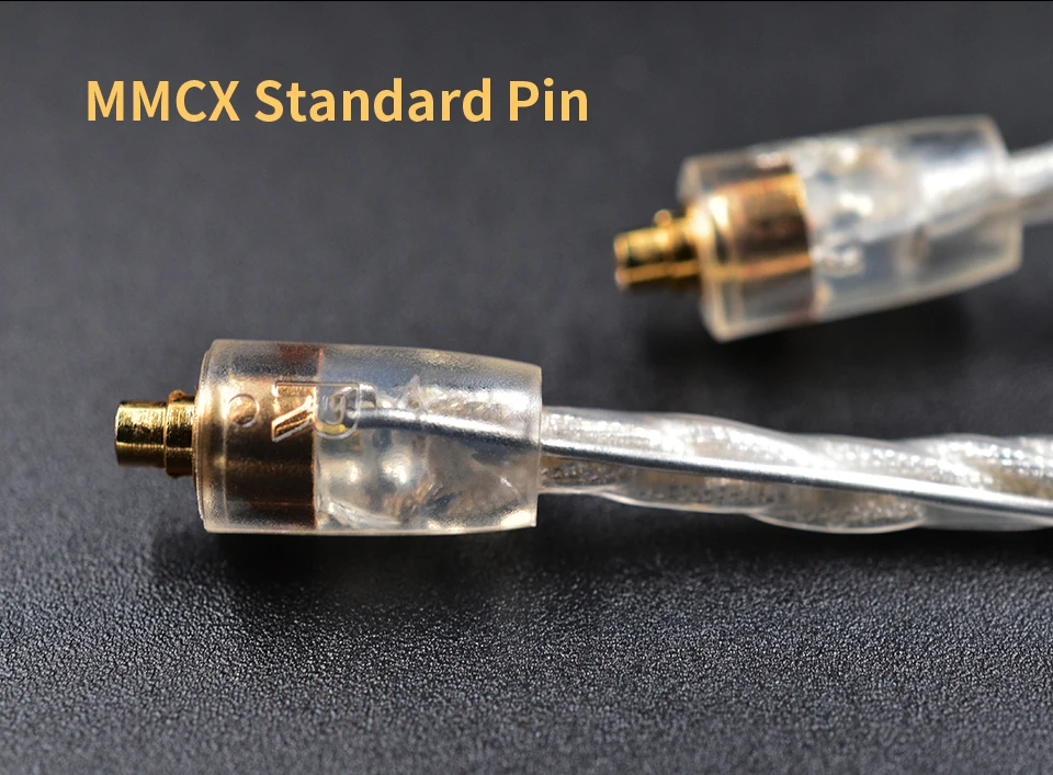 KZ кабель наушников MMCX интерфейс посеребренный провод обновления 3,5 мм плетеный кабель для наушников DIY
