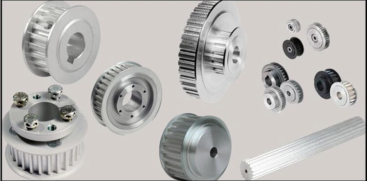 

Free shipping cost HTD8M CNC machining finish manufacturing transmission pulleys + belt