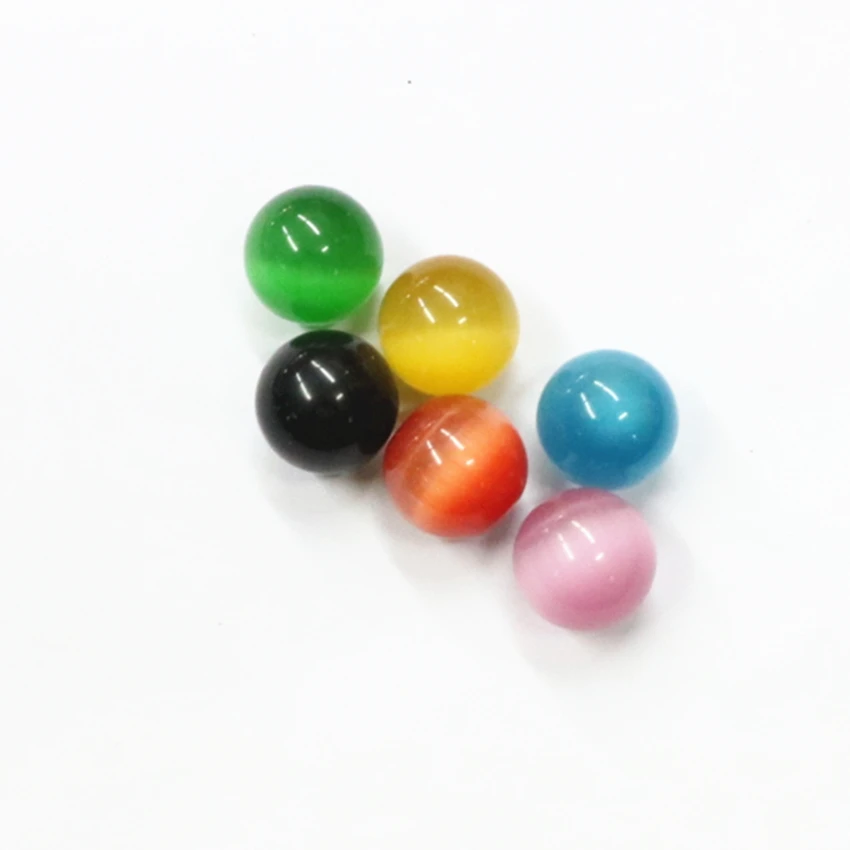 Huanhuan ювелирные изделия 16 мм камень Бусины и бисер многоцветный Хрустальный шар опал оптовая продажа 5 шт. cristal Cat Для глаз Нет отверстия орнамент Jewellery B3262