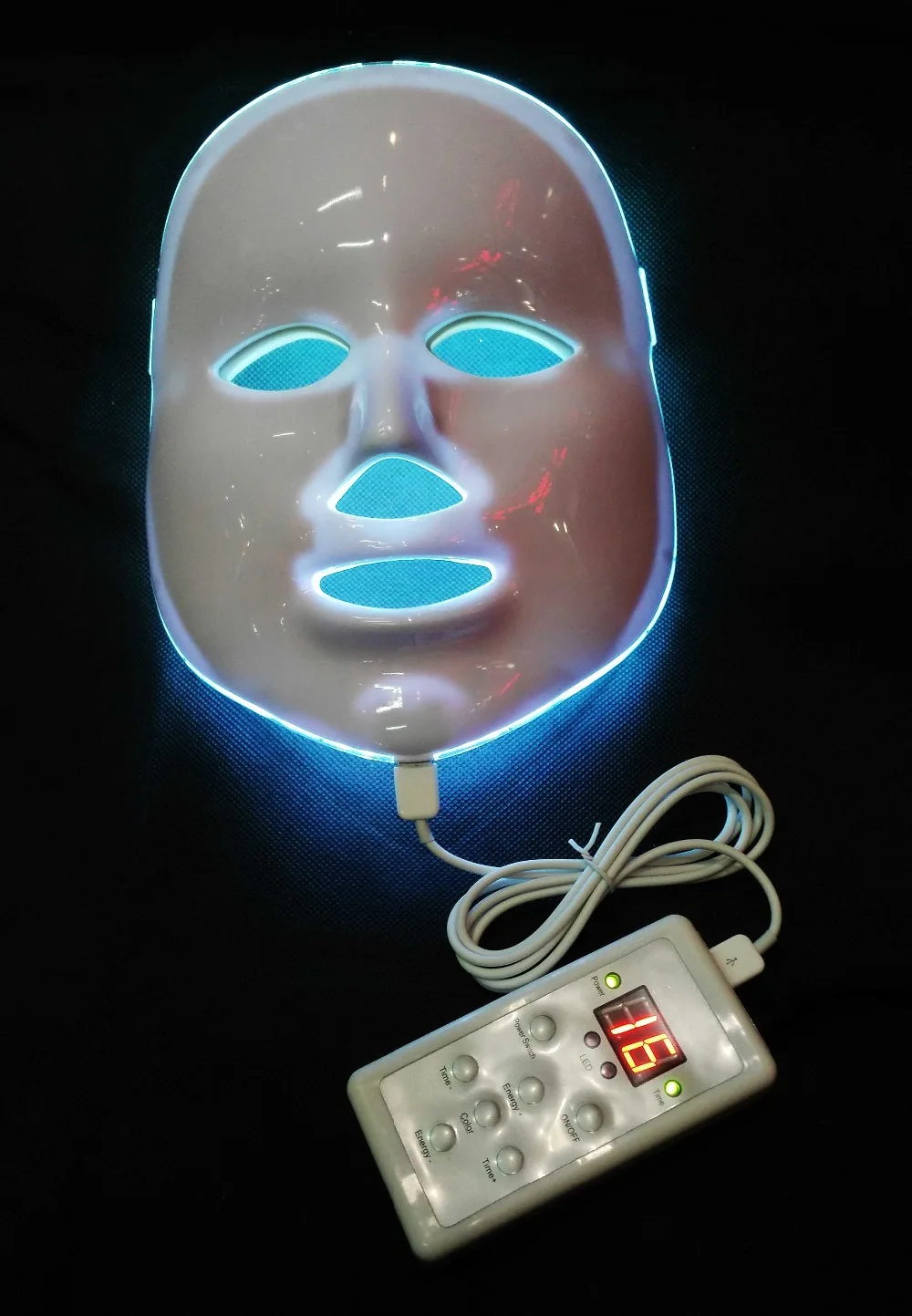 7 цветов photon PDT светодиодная маска для ухода за кожей лица синяя зеленая красная