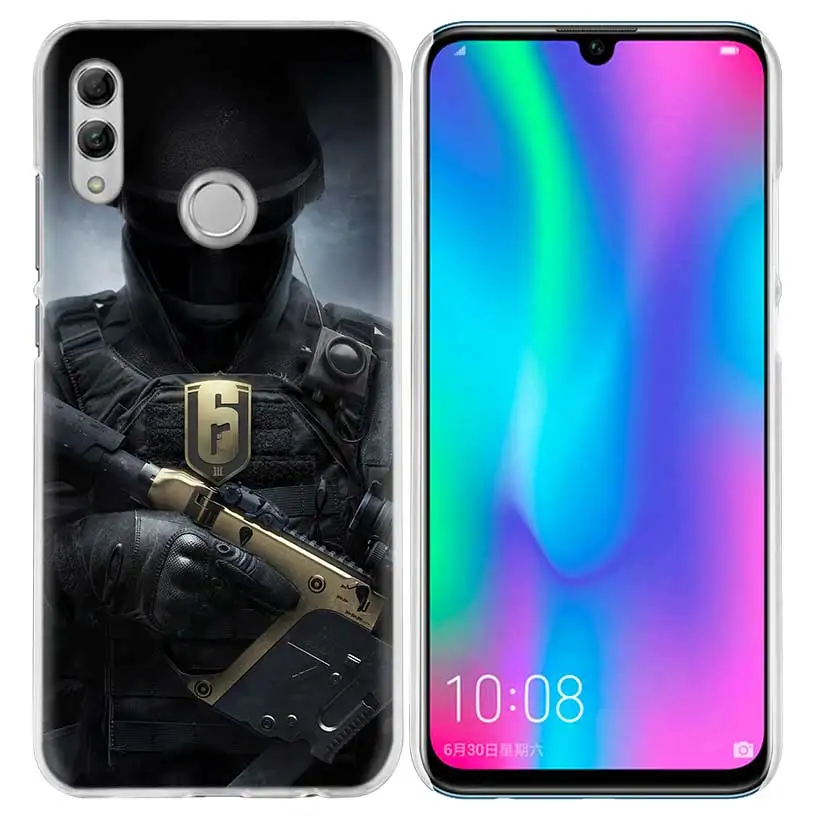 04 Радуга шесть чехол для huawei Honor 8X Y9 9 10 Lite Play 7C 8C 8S 8A фотоаппаратов моментальной печати 7S 7A Pro V20 20i Y6 Y7 Y5 Жесткий PC Капа чехол для телефона - Цвет: 04