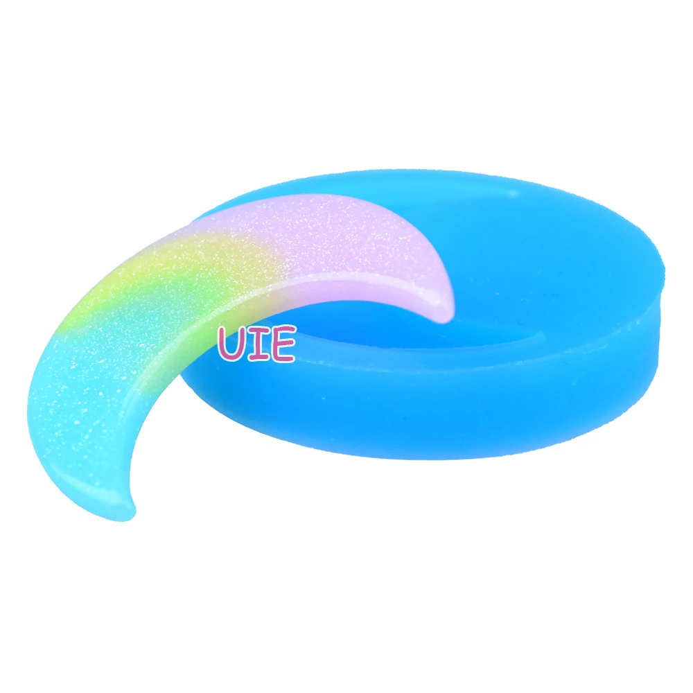PYL596U 43.5mm Big Crescent Moon Silicone Mold - Luna Cake Decoration Craft Fondant Resin Gum Paste Jewelry Food Safe | Дом и сад
