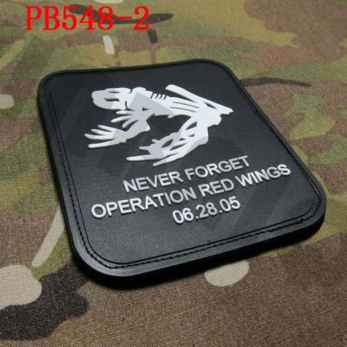 3D ПВХ пластырь DEVGRU Печать Череп лягушка операция красные крылья никогда не забудьте боевой дух резиновая пластырь