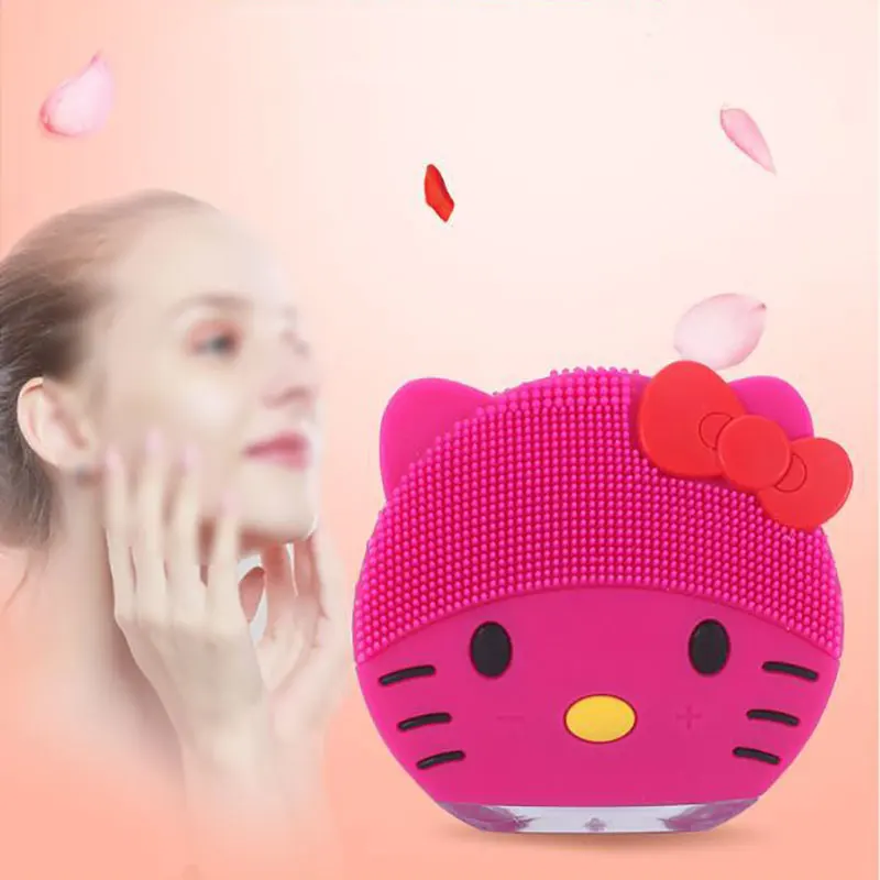 Мультфильм Kawaii Электрический силиконовый Очищающий Инструмент