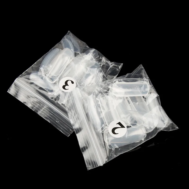 500 шт./упак. двойная прозрачная гелевая система для ногтей УФ акриловых ложных