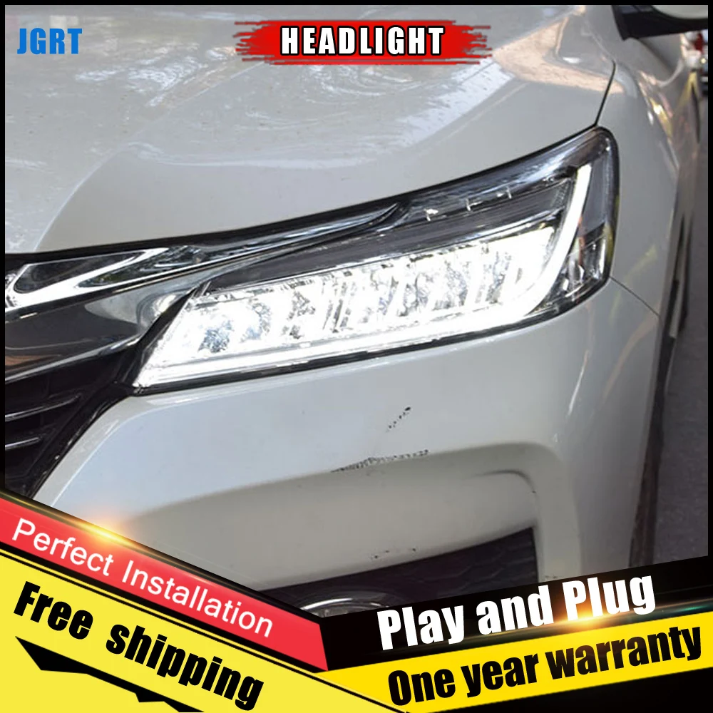 2 шт. светодиодный льные светодиодные фары для Honda Accord 2016|headlights for|h7 hidxenon lens |