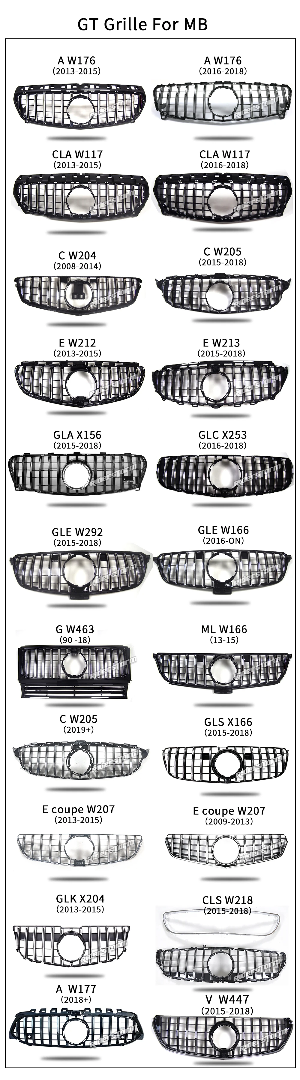 GT решетка для ML Class W166 AMG GT R решетка Передняя решетка для ML class 2012-15 ML300 ML320 ML350 ml400 ML450 решетка