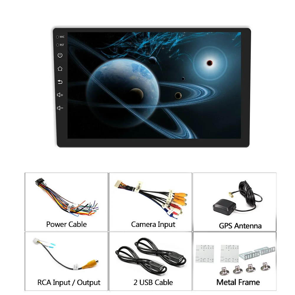 9 дюймов 2din Android 6 0 автомобильное радио 1024x600 GPS навигация Bluetooth wifi SWC FM AM USB сенсорный