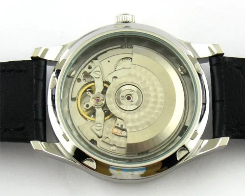 Parnis 43 мм механический запас мощности белый циферблат Автоматические Мужские