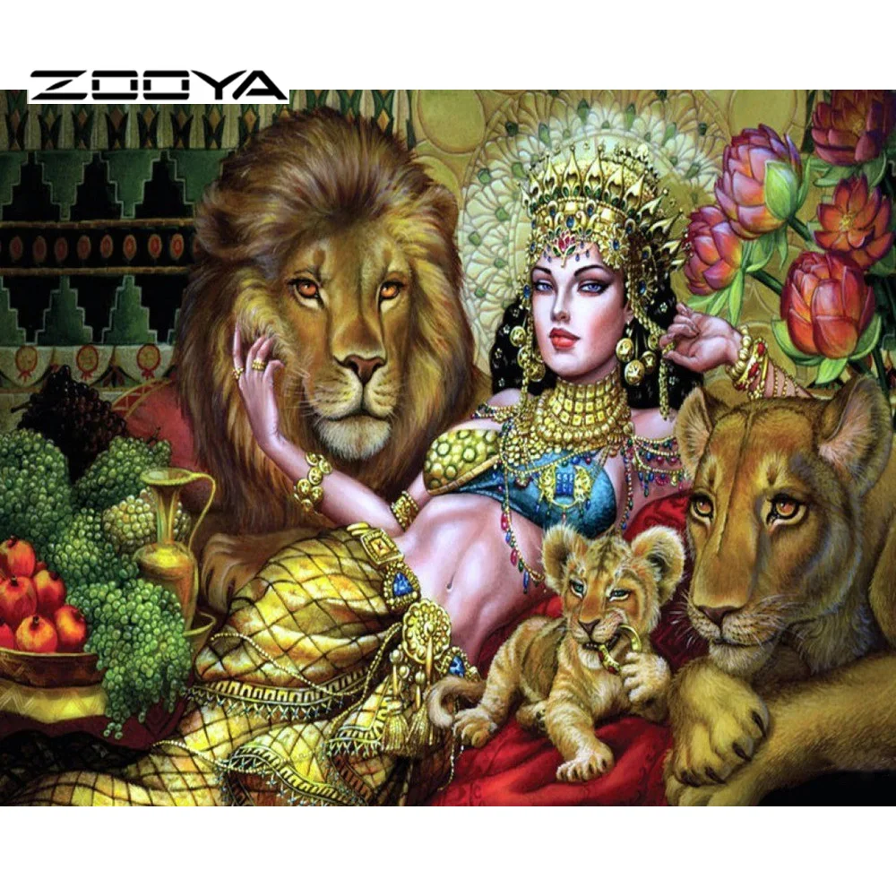 

ZOOYA DIY Diamond Painting Animal Kit Picture Of Rhinestone New Needlework Home Decoration Paint Embroidery Full Drill Icon T79